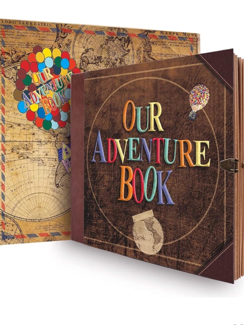 Our Adventure Book Photo Memory Album - Brown Vintage Style